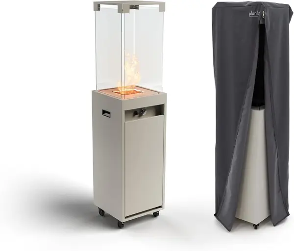 Faro - Grauer Gas-Terrassenheizer, 8kW tragbar und…