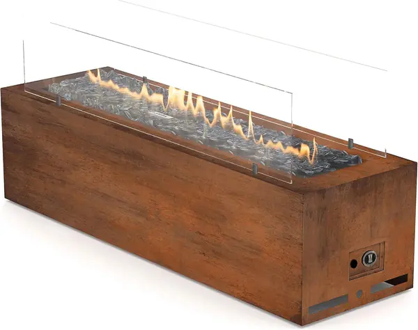 Galio Fire Pit Corten Gas Kamin für den Außenbereich