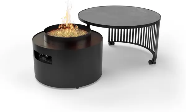 Moon 2-in-1 Feuertisch & Salontisch