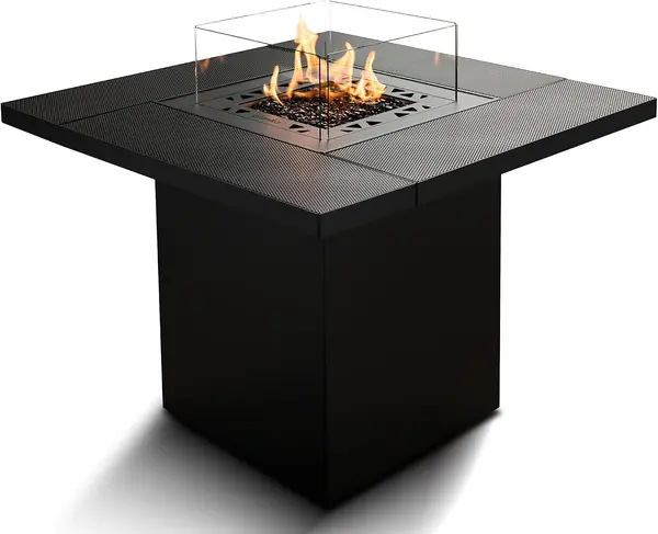 Square Table Feuerstelle Gas mit Tisch Outdoor…